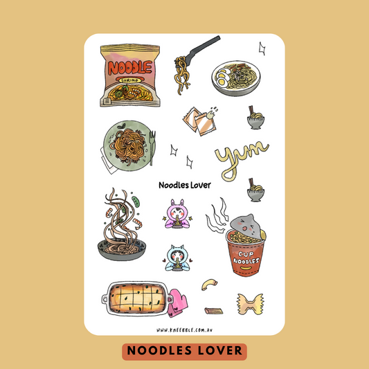 Noodles Lover Planner Sticker Sheet