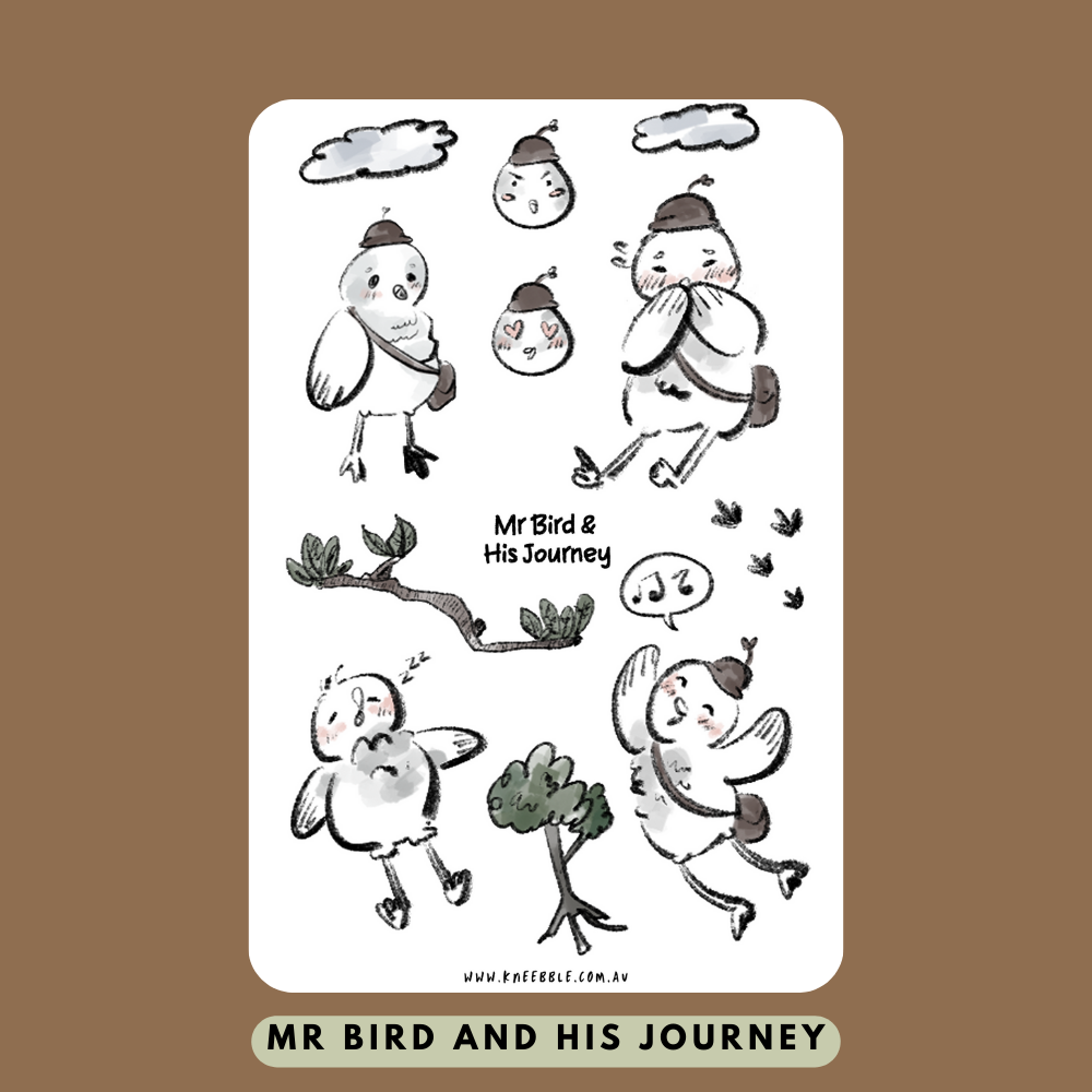 Mr Bird Planner Sticker Sheet