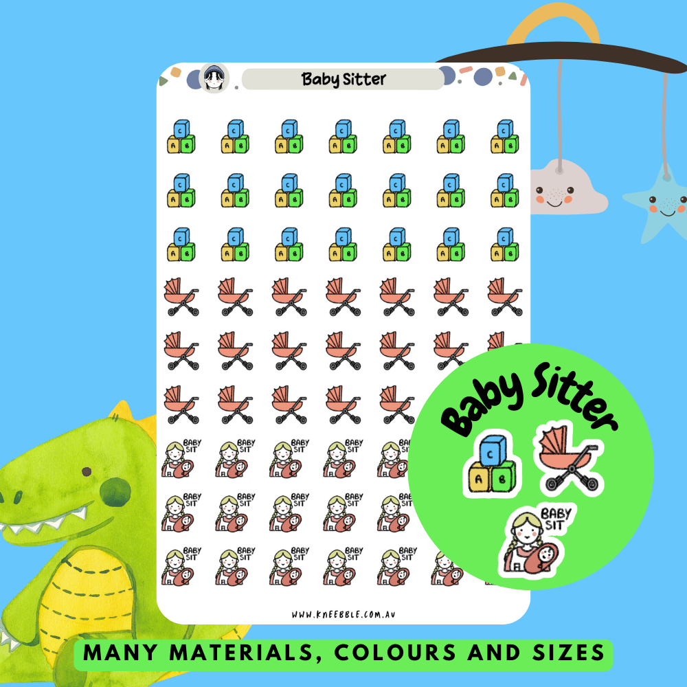 Baby Sitter Planner Stickers