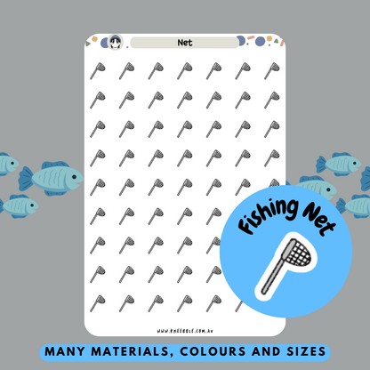 Fishing Net Planner Stickers