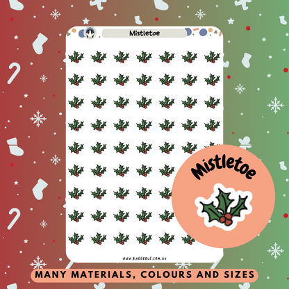 Mistletoe Festive Planner Stickers - Kneebble