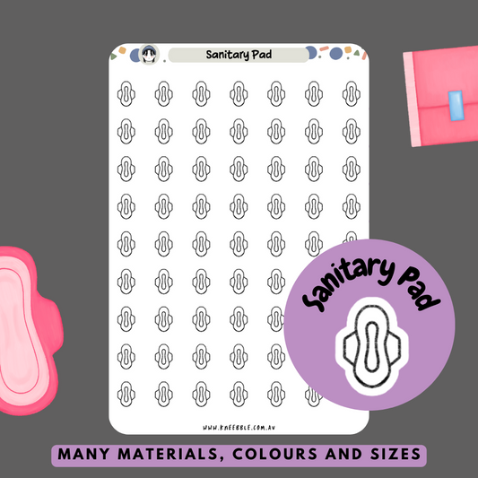 Sanitary Pad Planner Stickers