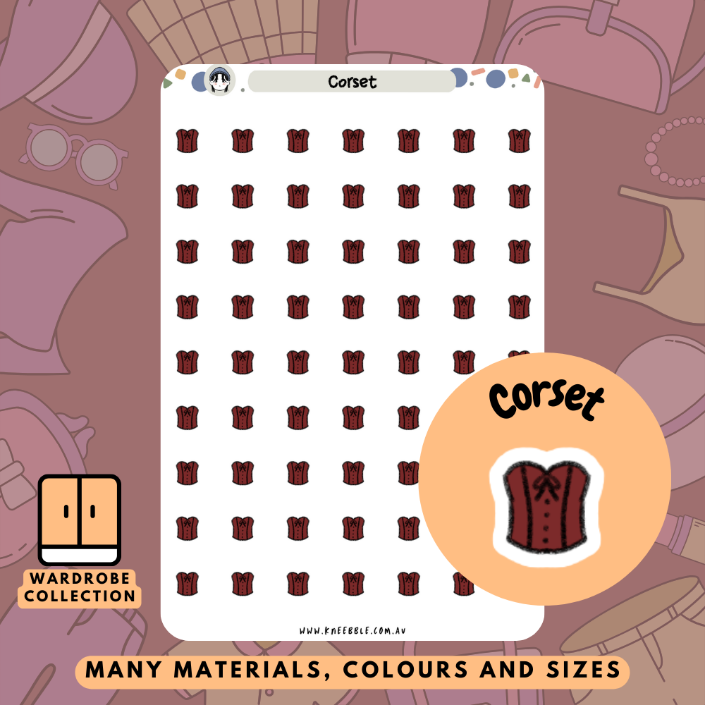 Corset Top Planner Stickers