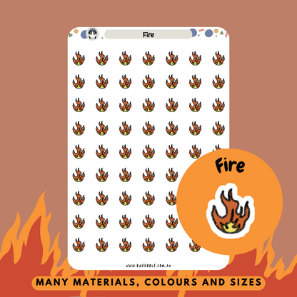 Fire Planner Stickers - Kneebble