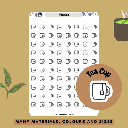 Tea Cup Planner Stickers