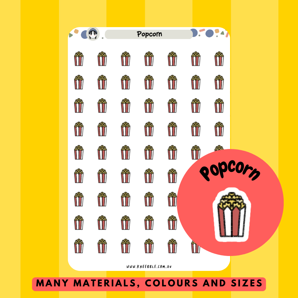 Popcorn Planner Stickers