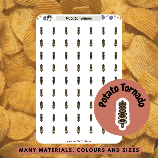 Potato Tornado Planner Stickers