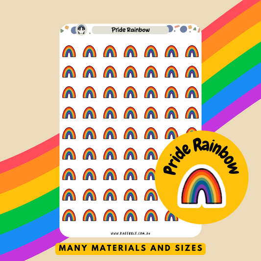 Pride Rainbow Planner Stickers