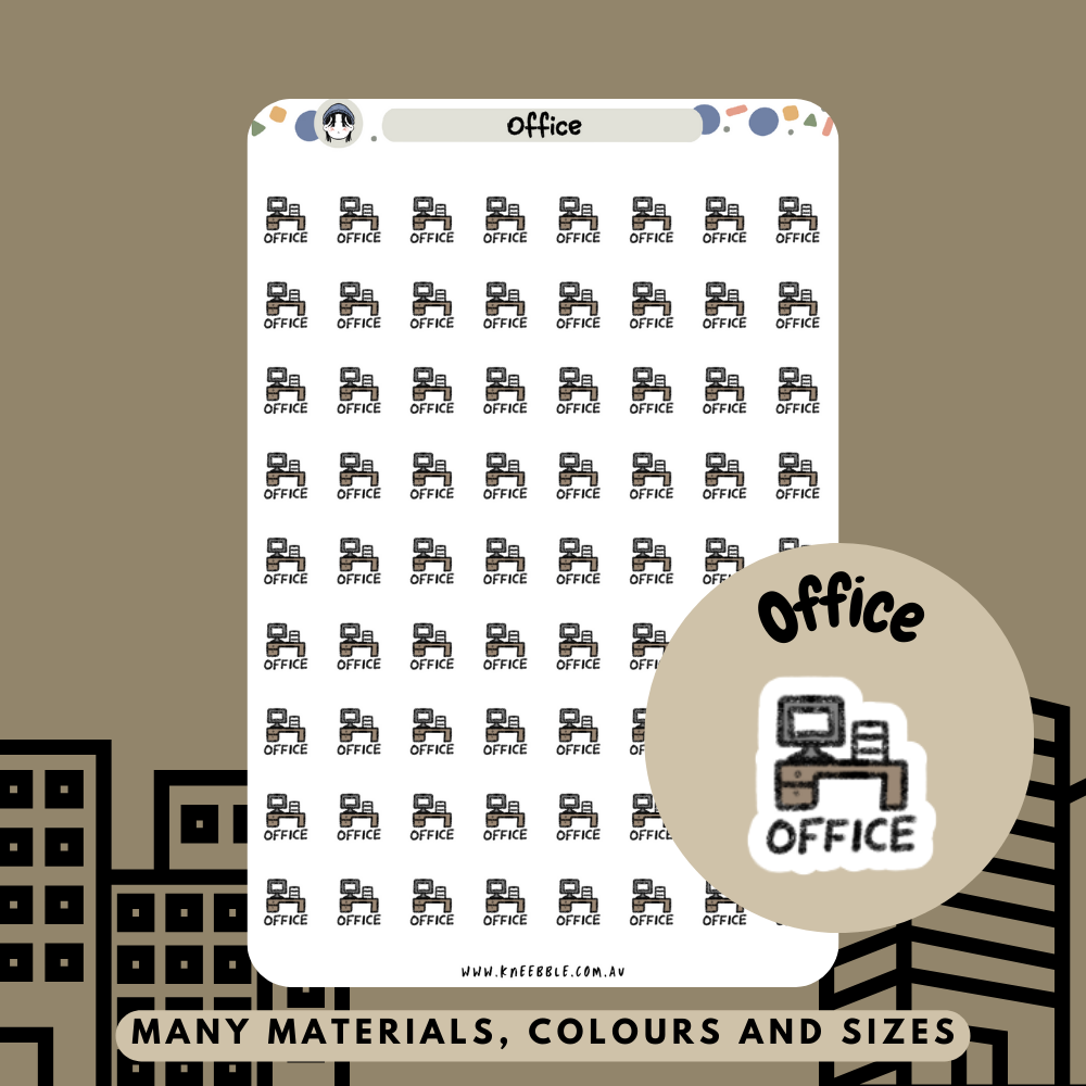 Office Work Planner Stickers