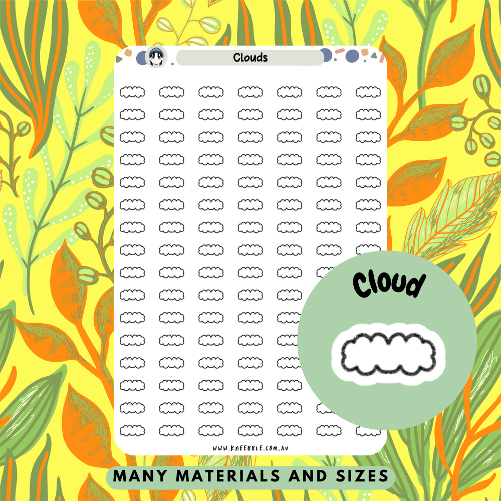 Cloud Planner Stickers - Kneebble