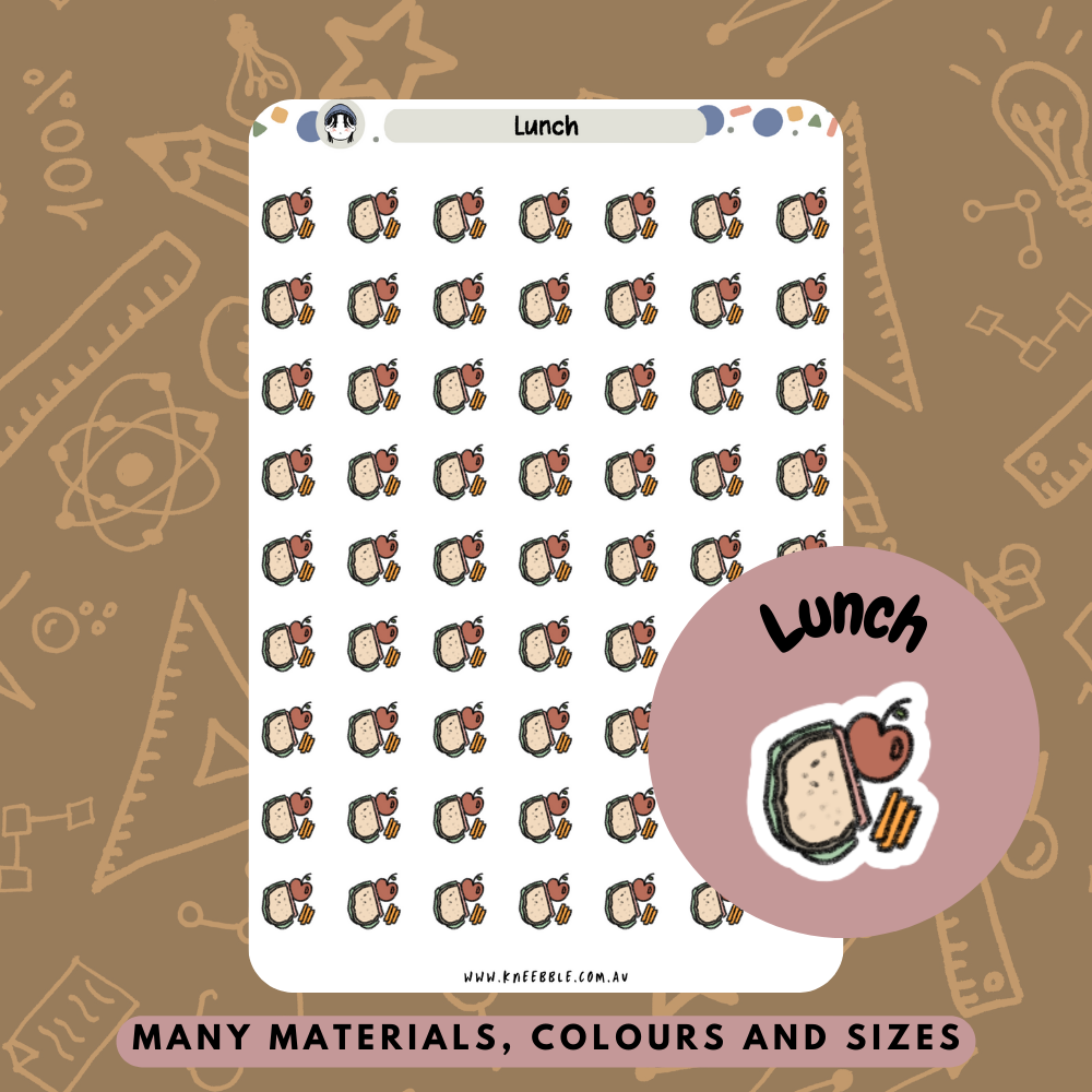 Lunch Meal Planner Stickers - Kneebble