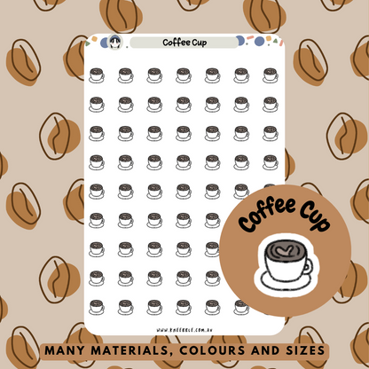 Coffee Cup Planner Stickers