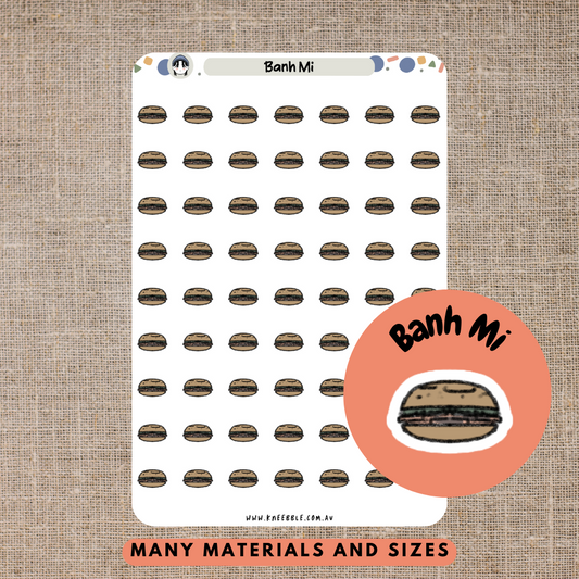 Banh Mi Bread Planner Stickers