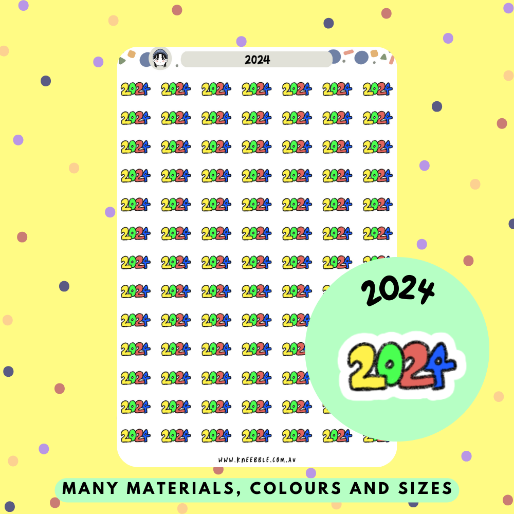 2024 Planner Stickers - Kneebble