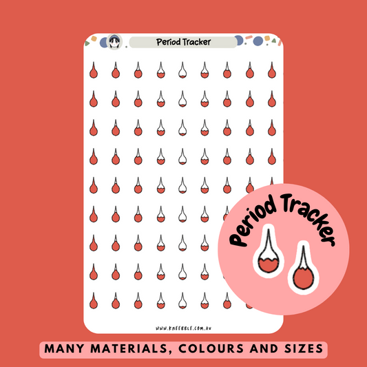 Period Tracker Planner Stickers