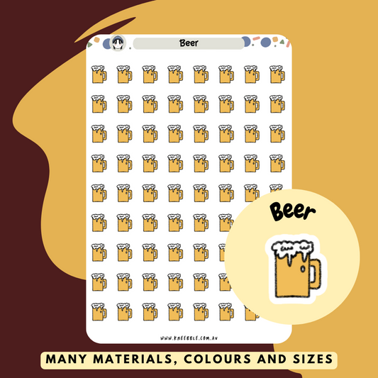 Beer Drink Planner Stickers