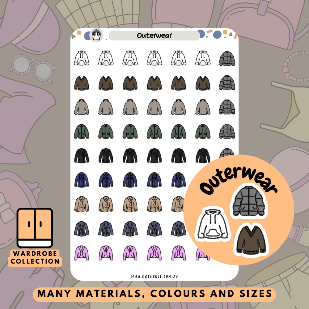 Outerwear Planner Stickers