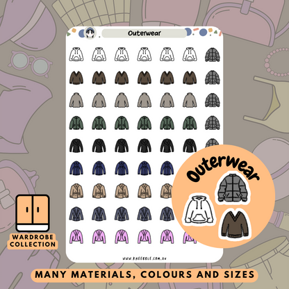 Outerwear Planner Stickers