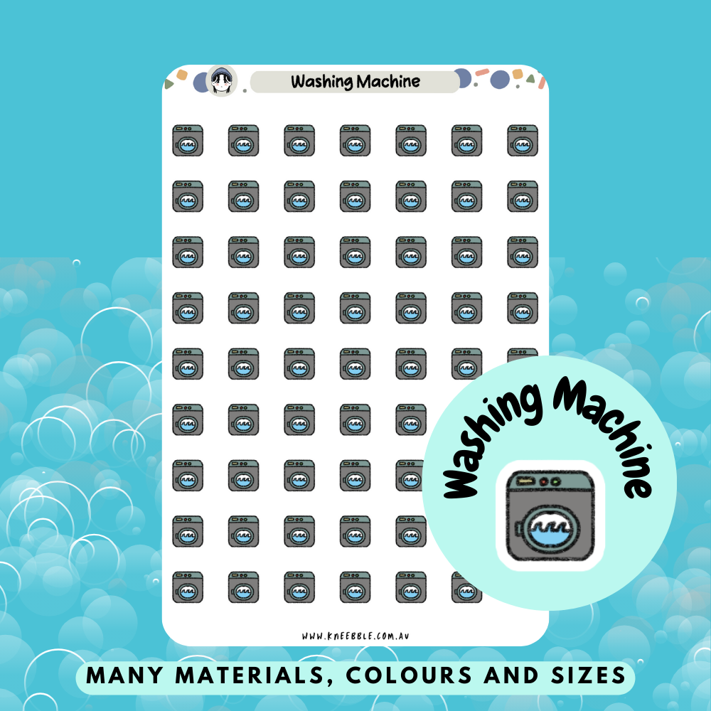 Washing Machine Planner Stickers