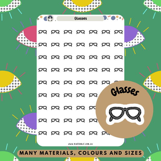 Glasses Planner Stickers