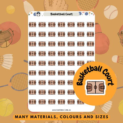 Basketball Court Planner Stickers - Kneebble