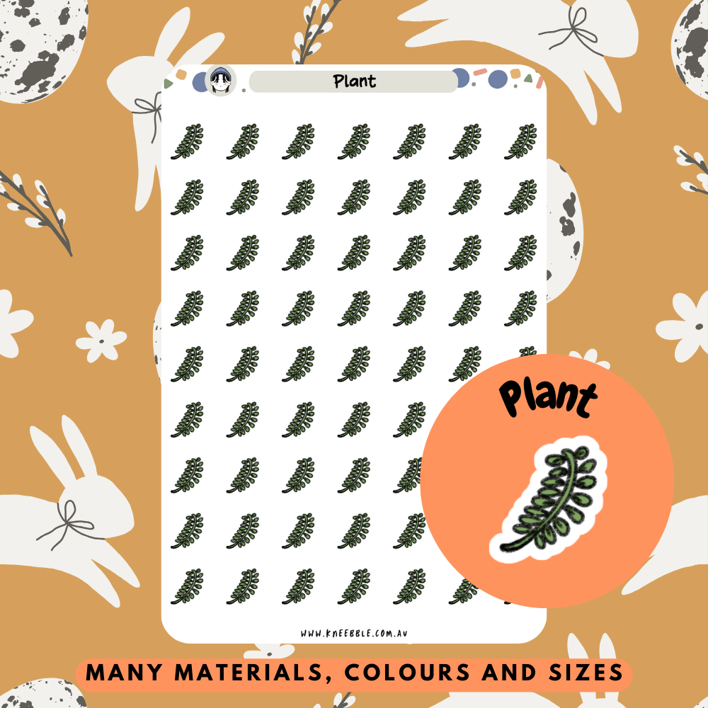 Plant Leaf Planner Stickers - Kneebble