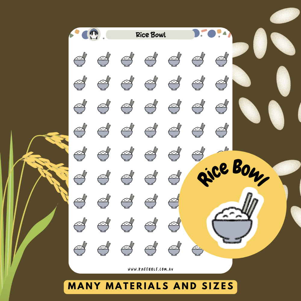 Rice Bowl Planner Stickers