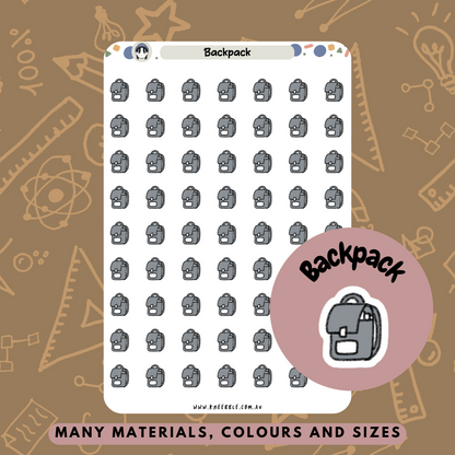 Backpack Planner Stickers - Kneebble