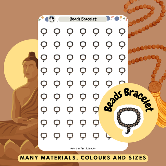 Bracelet Prayer Beads Planner Stickers