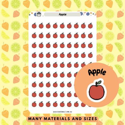 Red Apple Planner Stickers - Kneebble