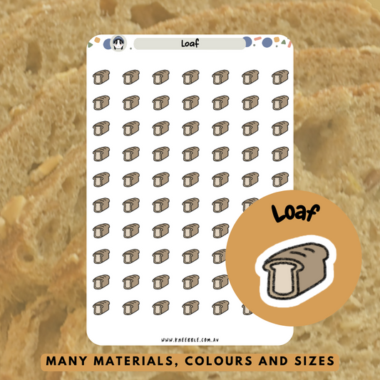 Loaf Bread Planner Stickers