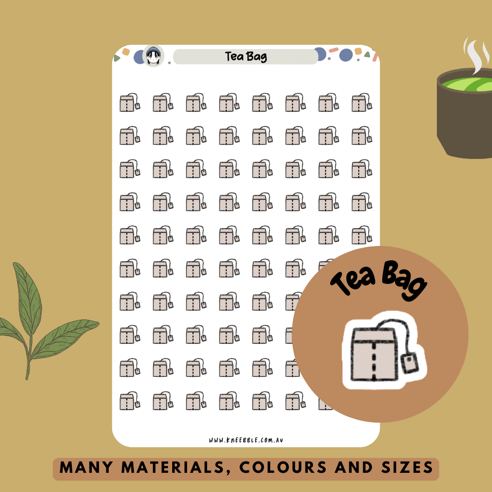 Tea Bag Planner Stickers