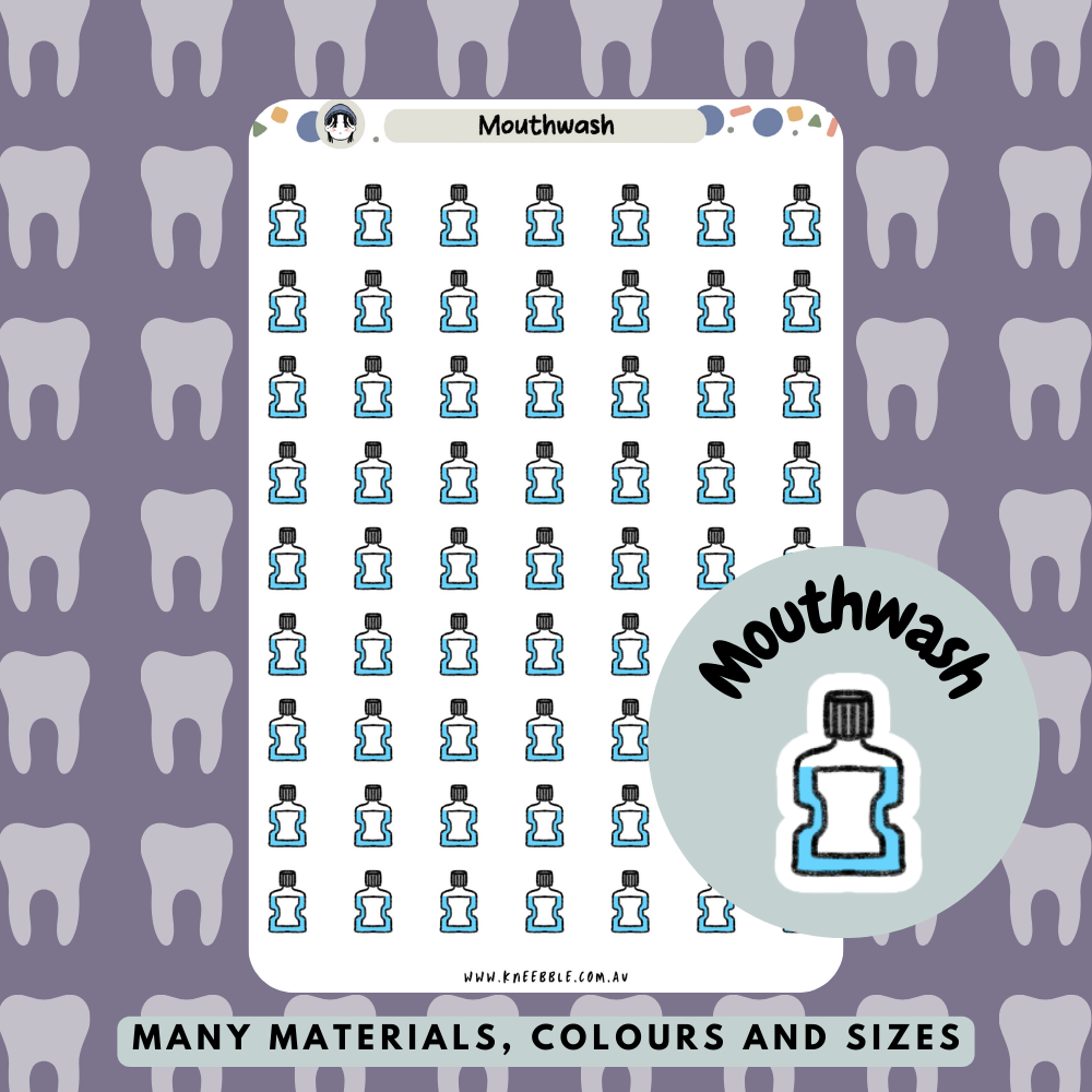 Mouthwash Planner Stickers