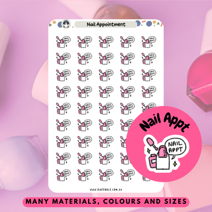 Nail Appointment Planner Stickers