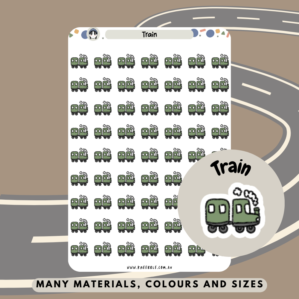 Train Planner Stickers - Kneebble