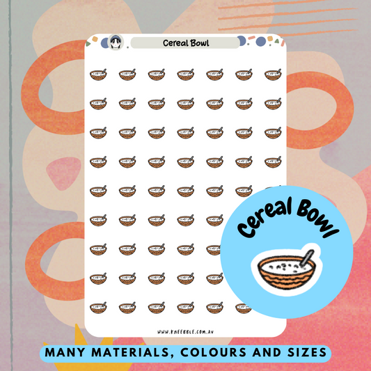 Cereal Bowl Planner Stickers