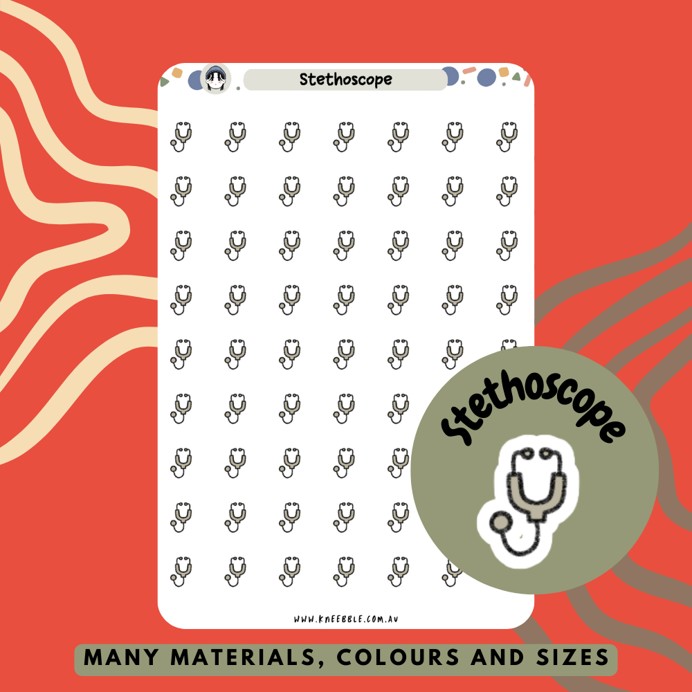 Stethoscope Planner Stickers