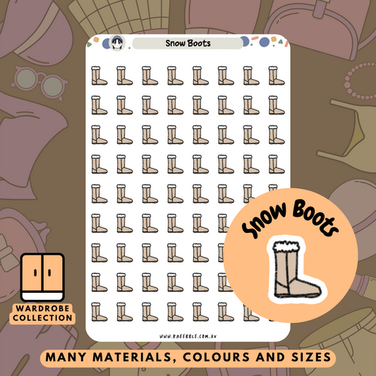 Snow Boots Planner Stickers