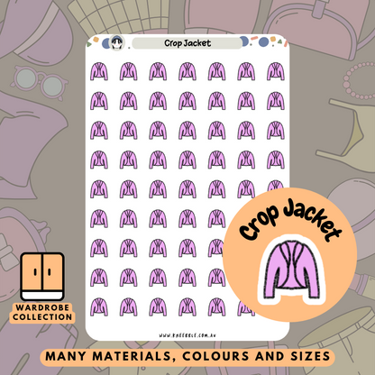 Crop Jacket Planner Stickers