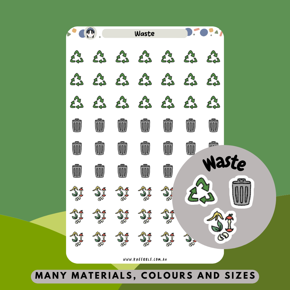 Waste Planner Stickers - Kneebble