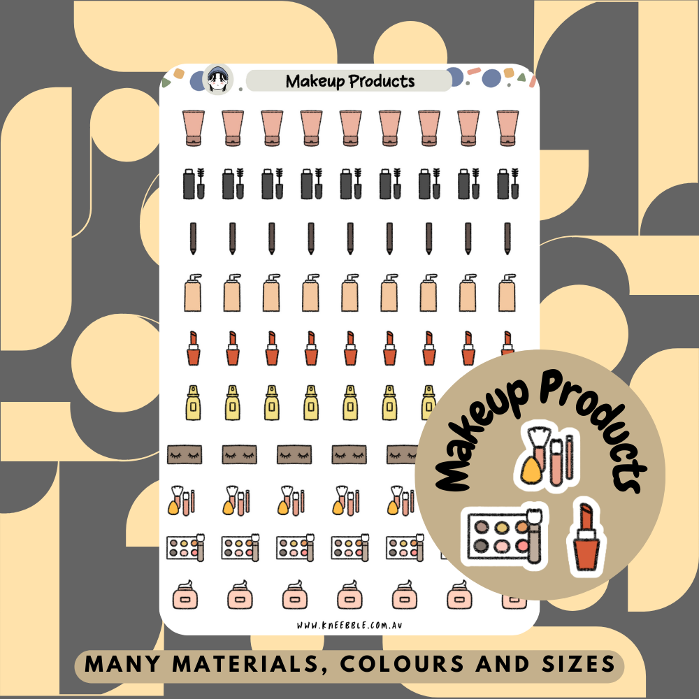 Makeup Planner Stickers