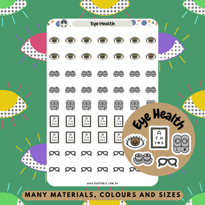 Eye Health Planner Stickers