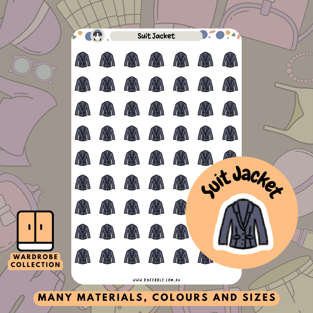 Suit Jacket Planner Stickers