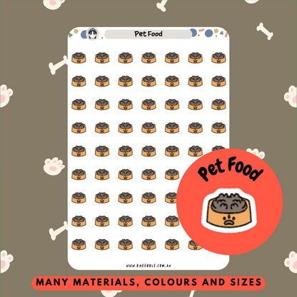 Pet Food Planner Stickers