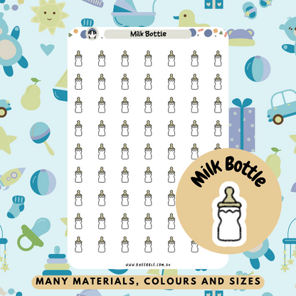 Milk Bottle Planner Stickers