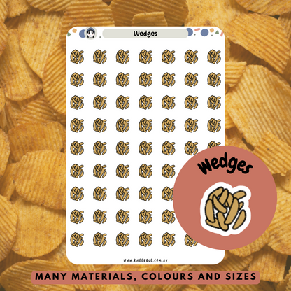 Wedges Chips Planner Stickers