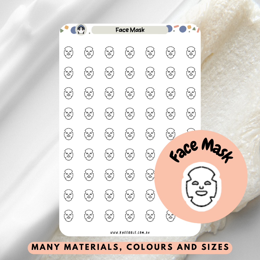 Face Mask Planner Stickers