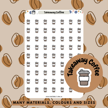 Takeaway Coffee Planner Stickers