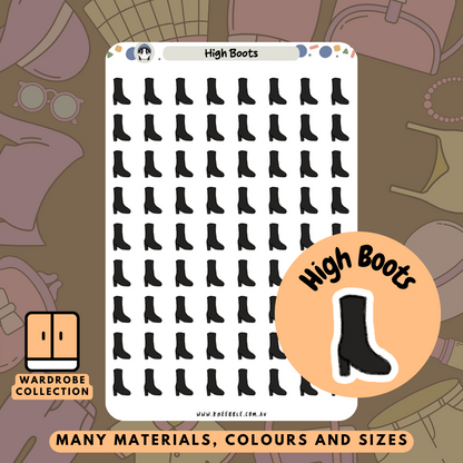 High Boots Planner Stickers