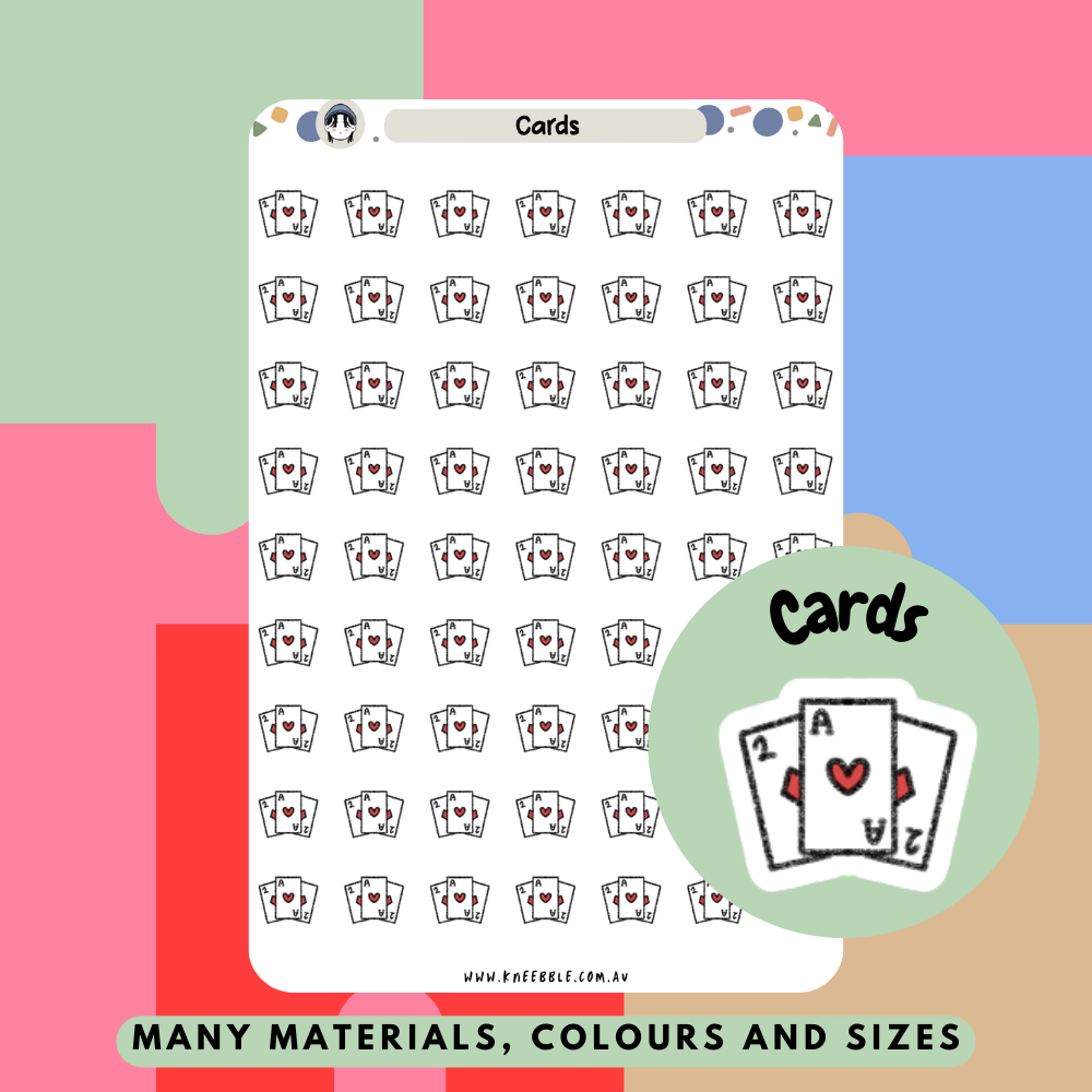 Playing Cards Planner Stickers